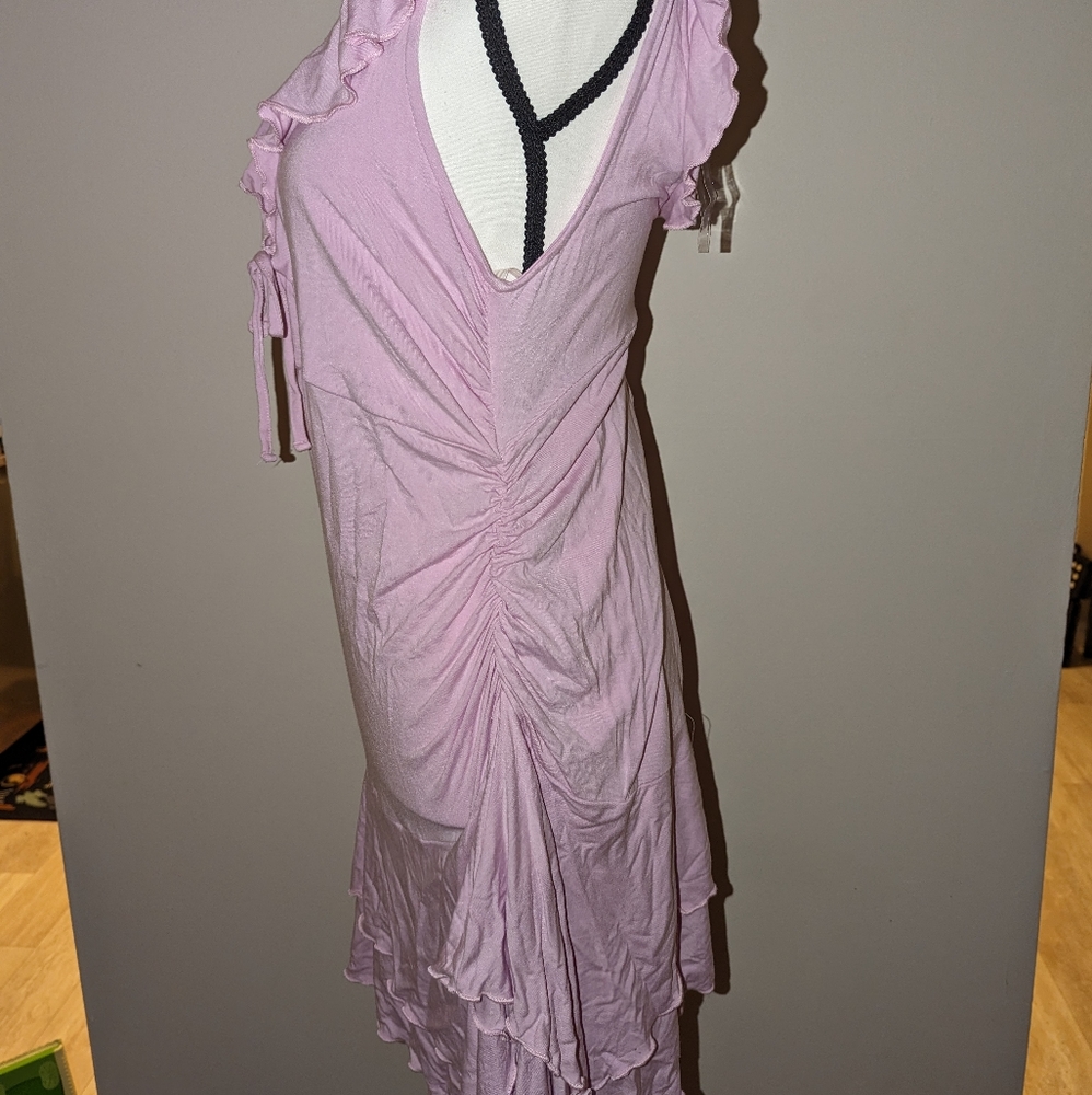 Wild Fable Pink Ruffle Dress (Size: Medium) - Picture 2 of 8